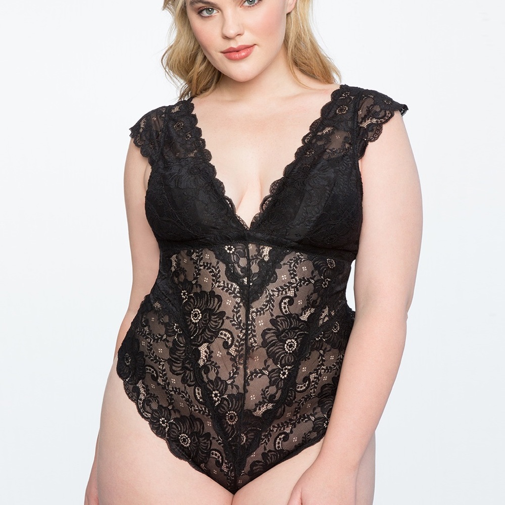 Eloquii Cap Sleeve Bodysuit